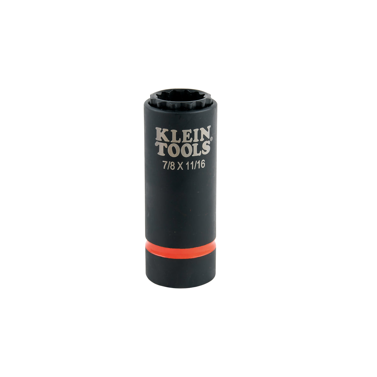 Klein Tools 66014 | 2-in-1 Impact Socket, 12-Point, 7/8 and 11/16-Inch