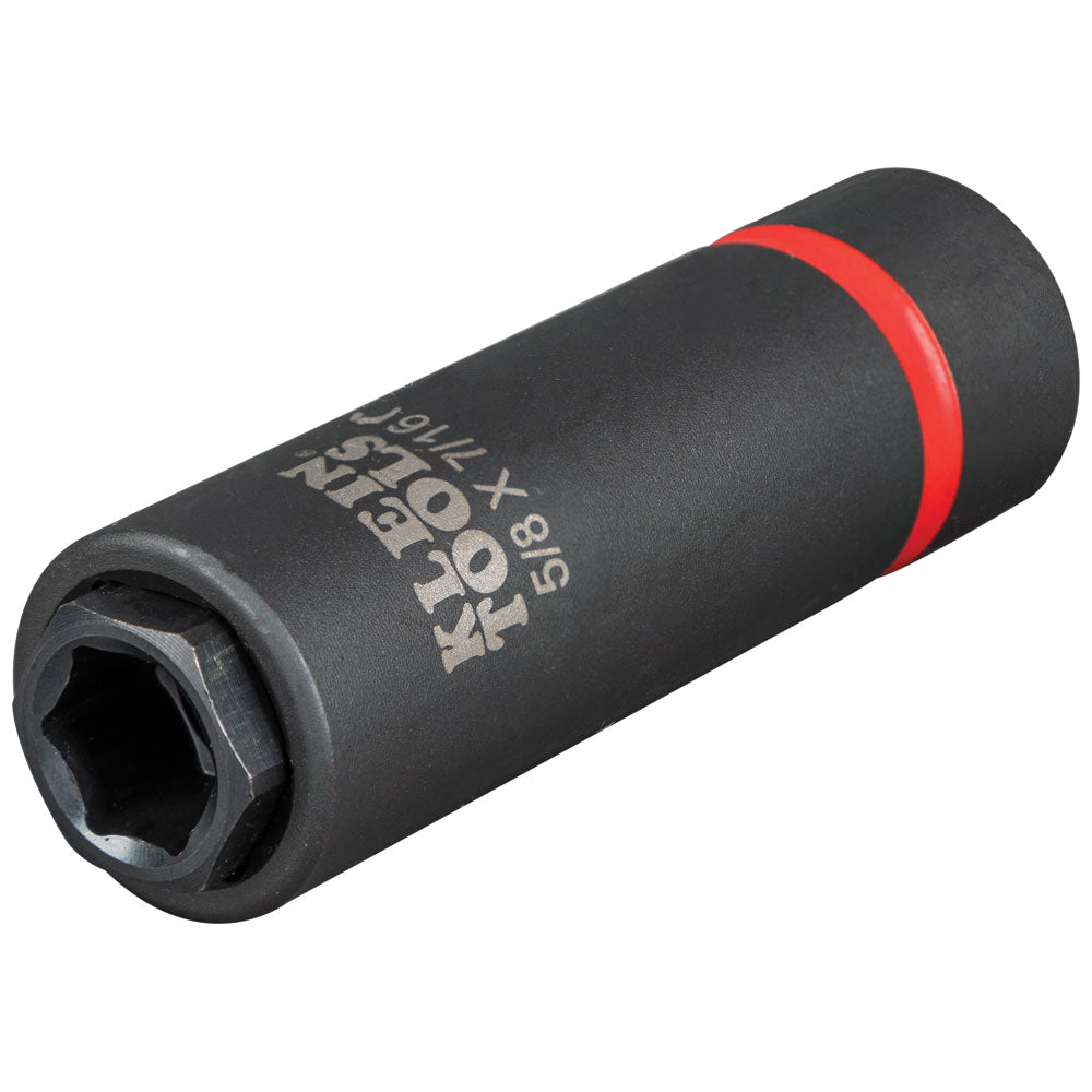 Klein Tools 66062 | 2-in-1 Impact Socket, 6-Point, 5/8 and 7/16-Inch