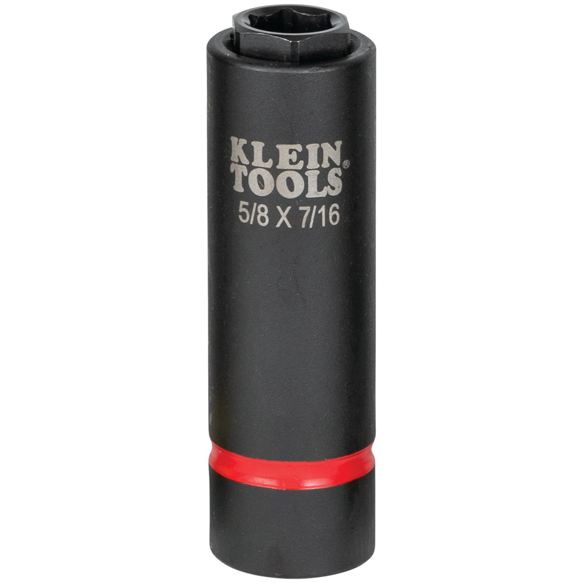 Klein Tools 66062 | 2-in-1 Impact Socket, 6-Point, 5/8 and 7/16-Inch