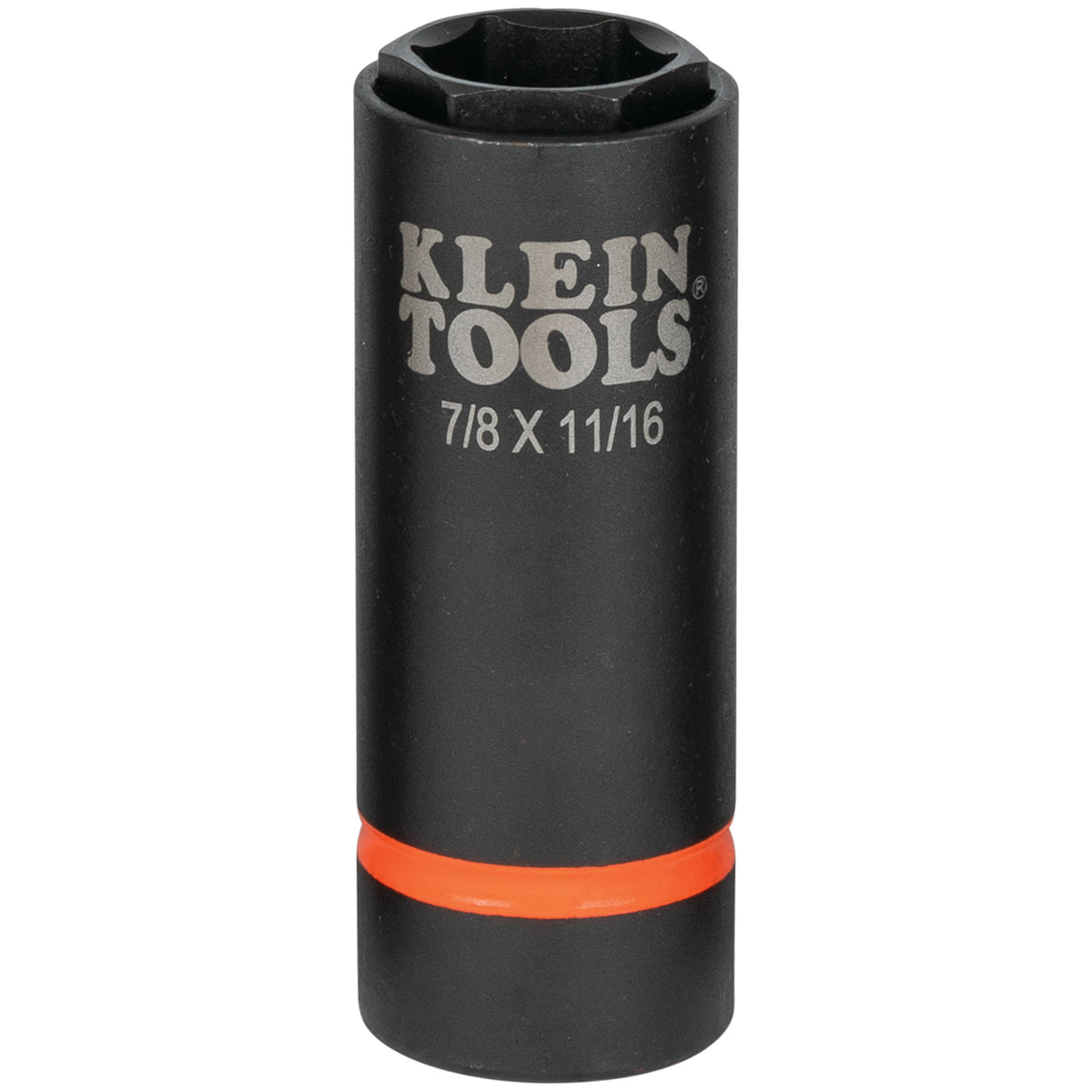 Klein Tools 66064 | 2-in-1 Impact Socket, 6-Point, 7/8 and 11/16-Inch