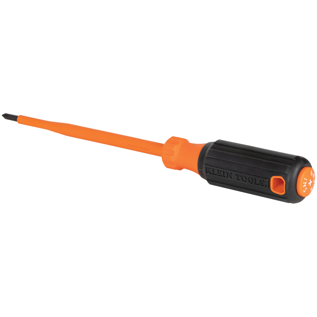 Klein Tools 6856INS | Insulated Screwdriver, #1 Phillips Tip, 6-Inch Round Shank