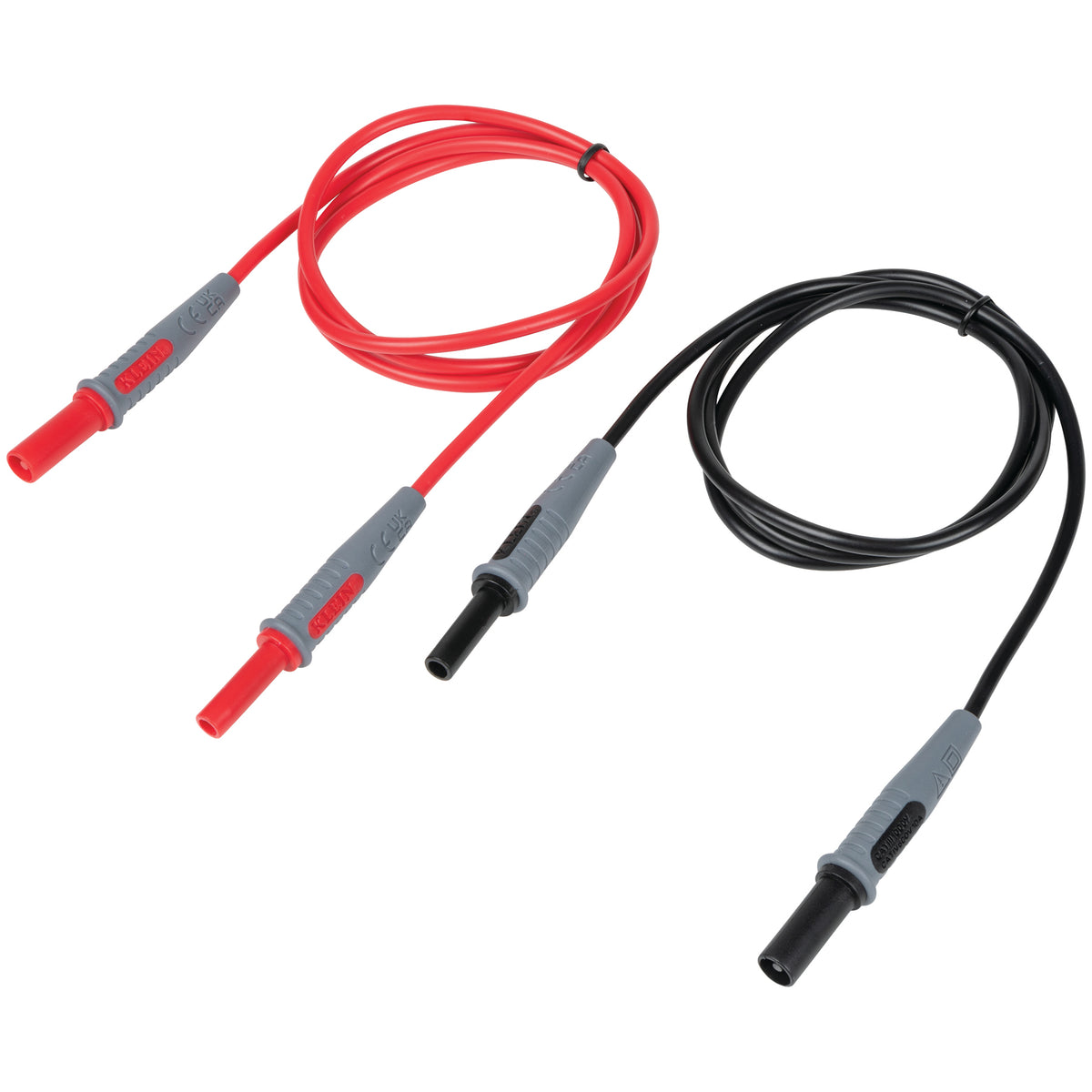 Klein Tools 69359 | Lead Adapters, Red and Black, 3-Foot
