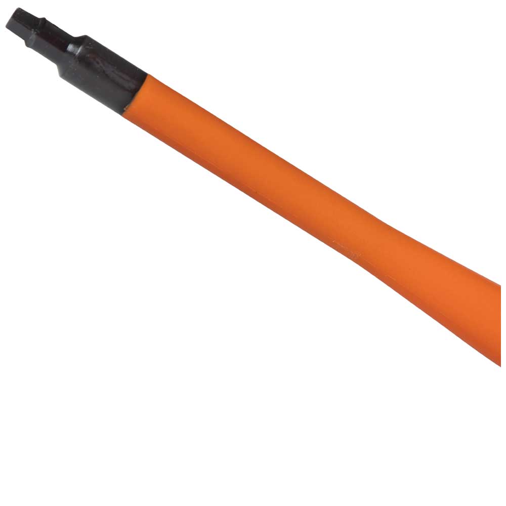 Klein Tools 6984INS | Slim-Tip 1000V Insulated Screwdriver, #1 Square, 4-Inch Round Shank