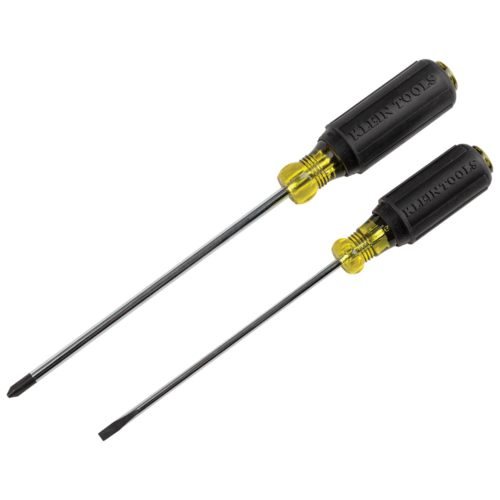Klein Tools 85442 | Screwdriver Set, 1/4 Keystone and #2 Phillips, Cushion-Grip, 2-Piece