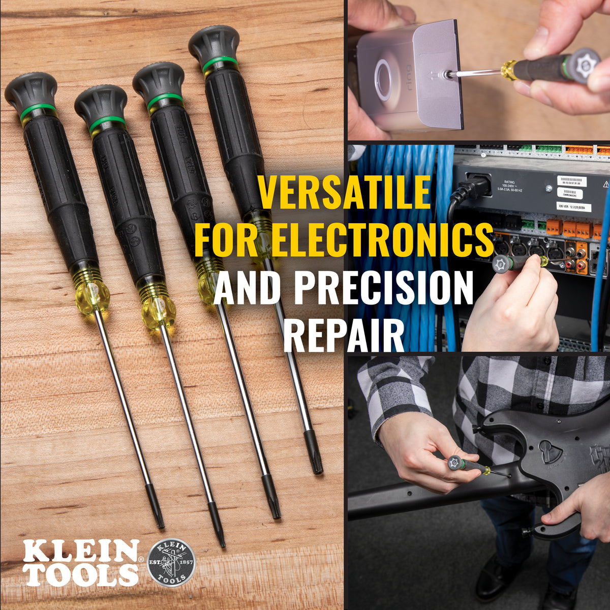 Klein Tools 85616 | Precision Screwdriver Set, TORX 4-Piece