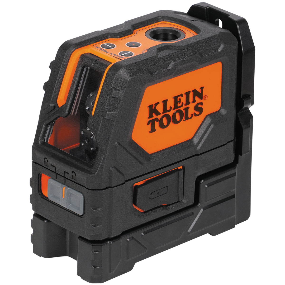Klein Tools 93LCLGR | Rechargeable Self-Leveling Green Cross-Line Laser Level with Red Plumb