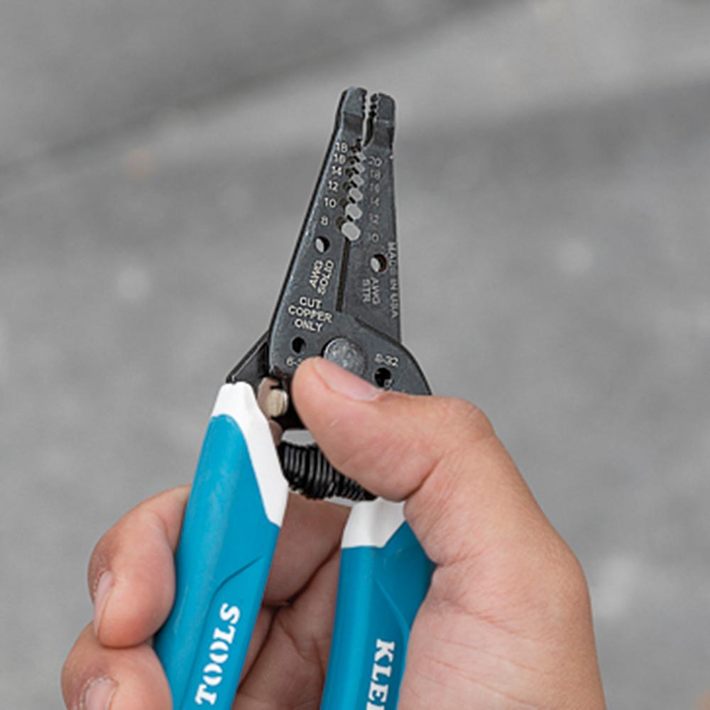 Klein Tools K11095 | Klein-Kurve Wire Stripper / Cutter, 8-20 AWG