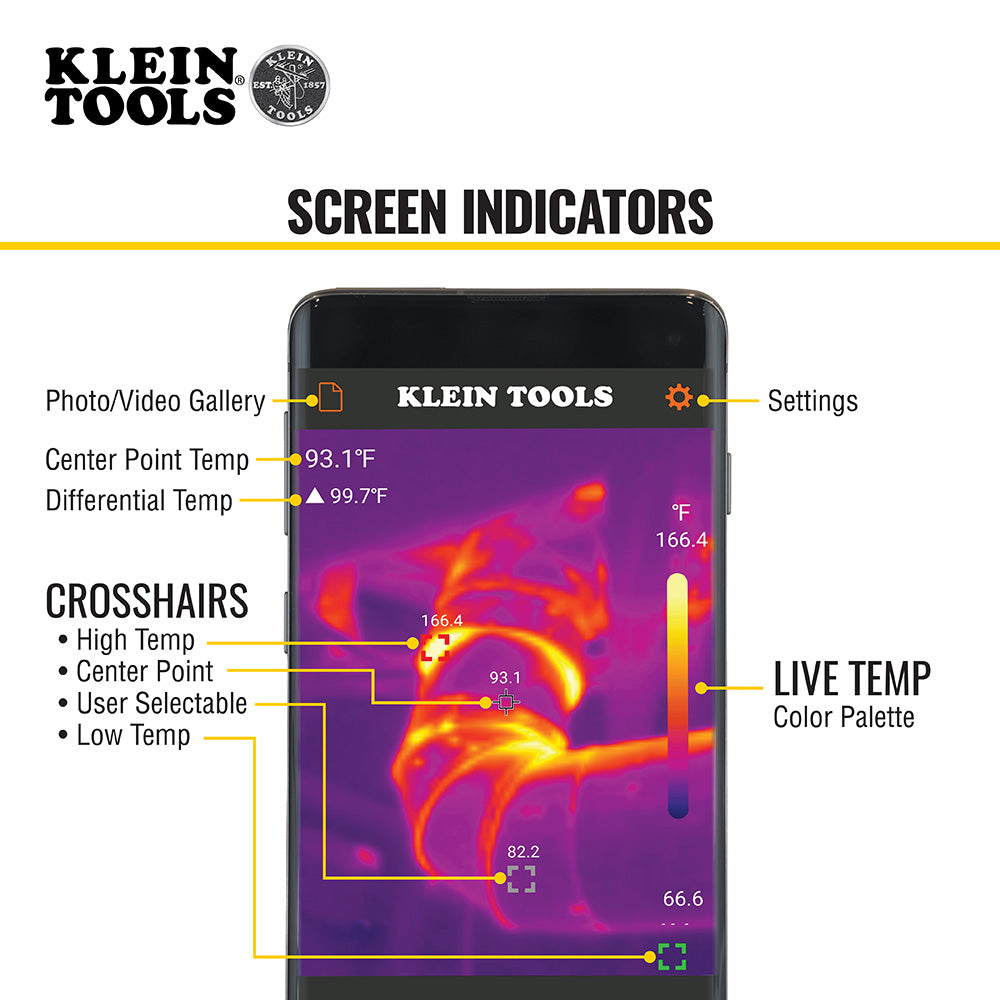 Klein Tools TI220 | Thermal Imager for Android Devices