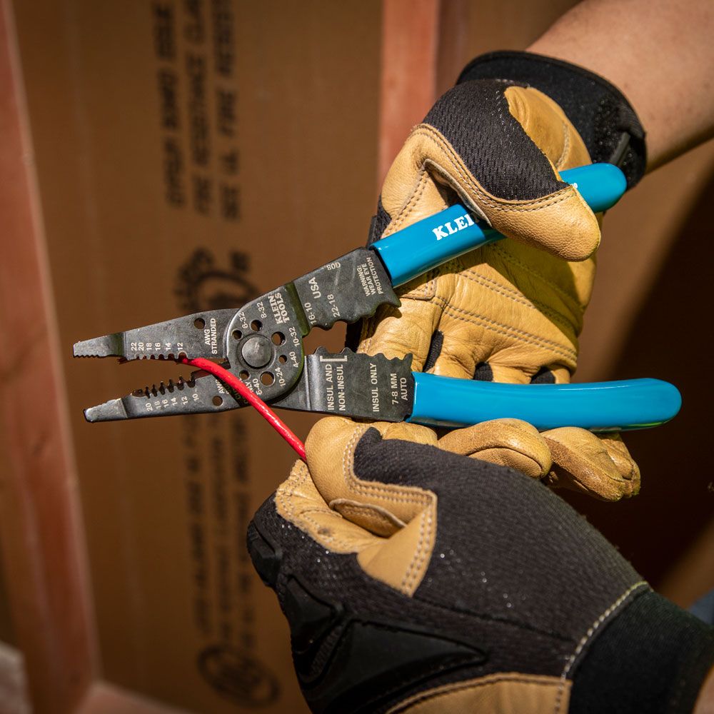 Klein Tools 1010 | Long Nose Multi Tool Wire Stripper, Wire Cutters, Crimping Tool