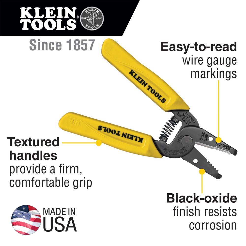 Klein Tools 11047 | Wire Stripper/Cutter, 22-30 AWG Solid Wire