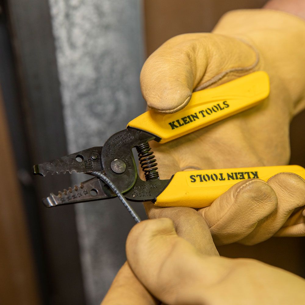 Klein Tools 11048 | Dual-Wire Stripper/Cutter for Solid Wire