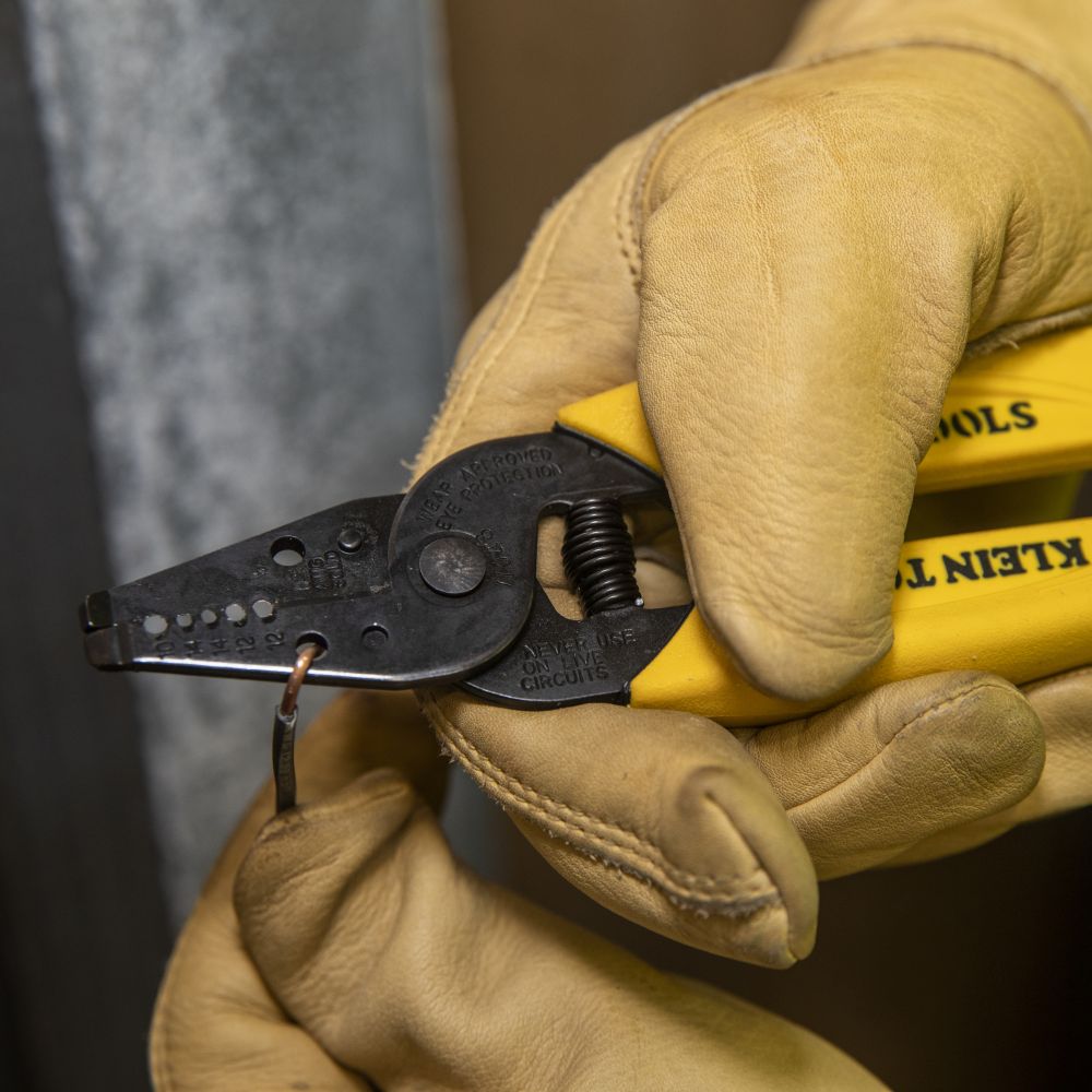 Klein Tools 11048 | Dual-Wire Stripper/Cutter for Solid Wire