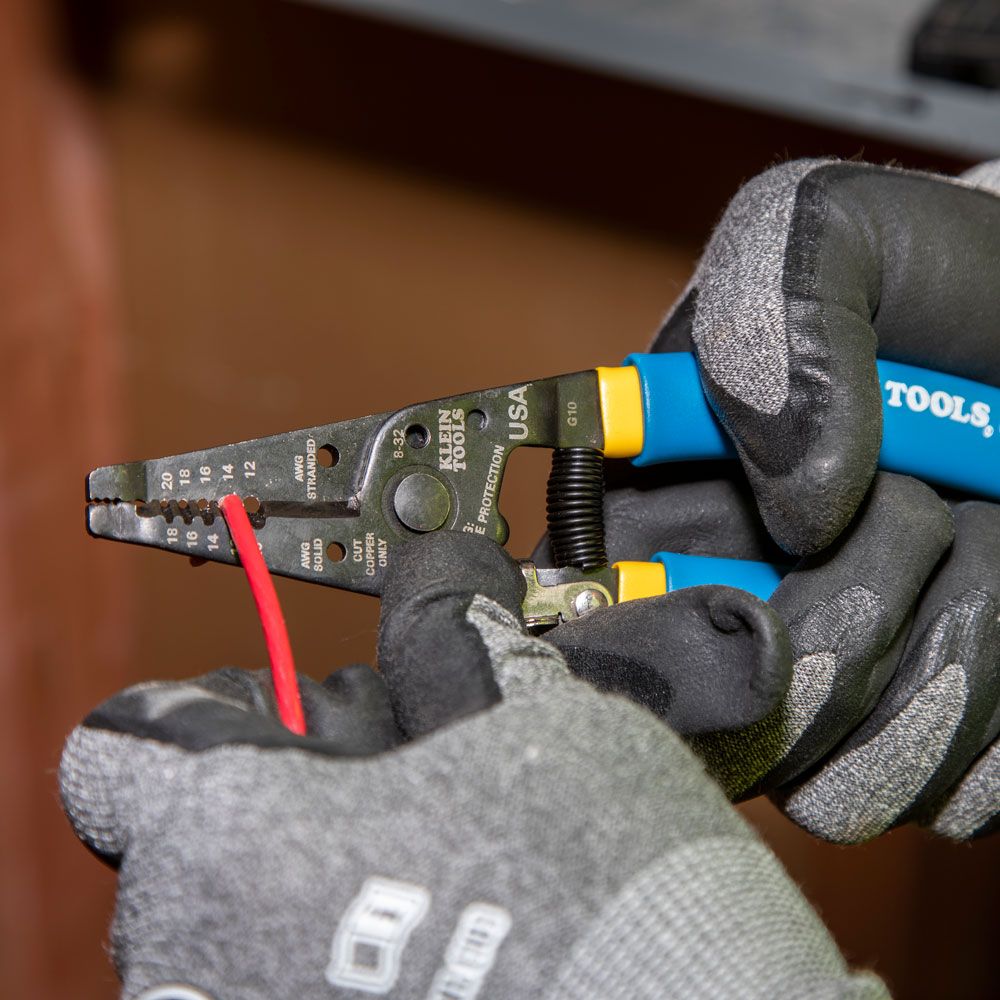 Klein Tools 11055 | Solid and Stranded Copper Wire Stripper and Cutter