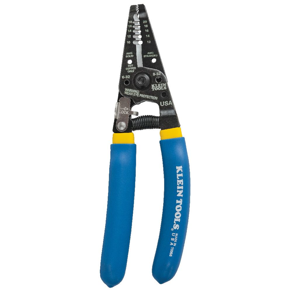 Klein Tools 11055 | Solid and Stranded Copper Wire Stripper and Cutter