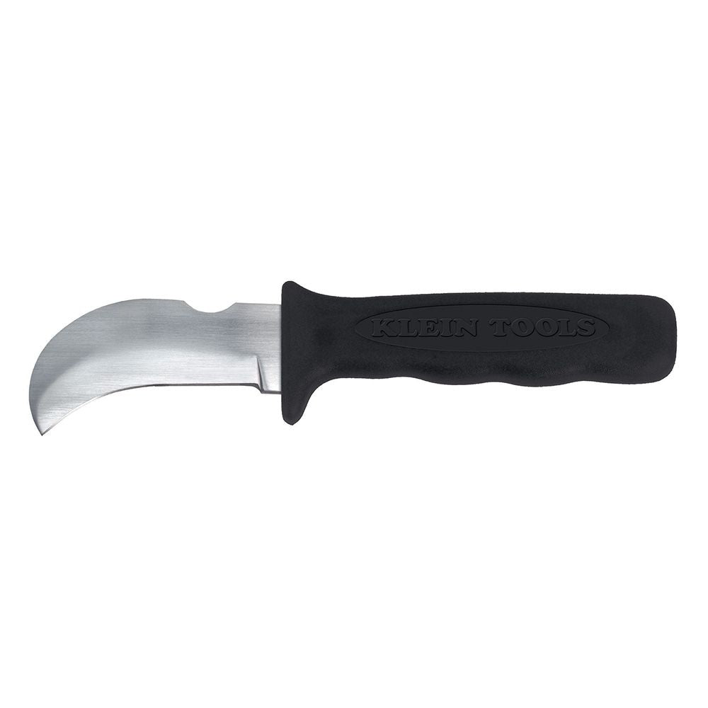 Klein Tools 1570-3LR | Lineman's Skinning Knife with Hook Blade and Notch