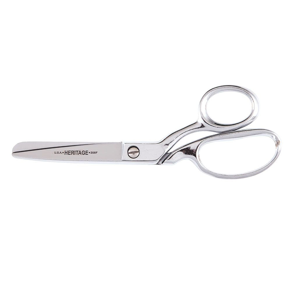 Klein Tools 208F | Bent Trimmer, Fully Rounded Tips, 8-Inch