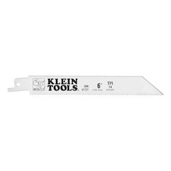 Klein Tools 31727 | Reciprocating Saw Blades, 14 TPI, 6-Inch, 5-Pack