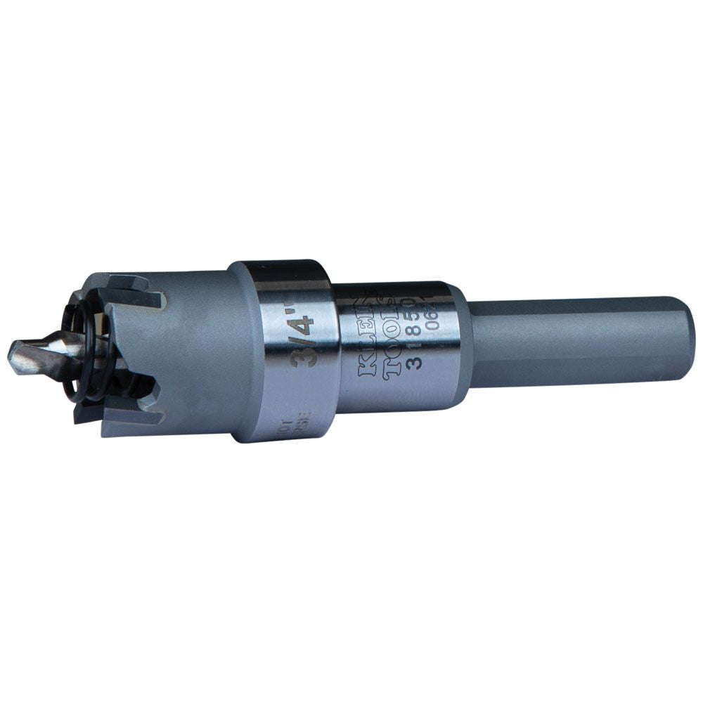 Klein Tools 31850 | 3/4-Inch Carbide Hole Cutter, to 3/16-Inch Sheets