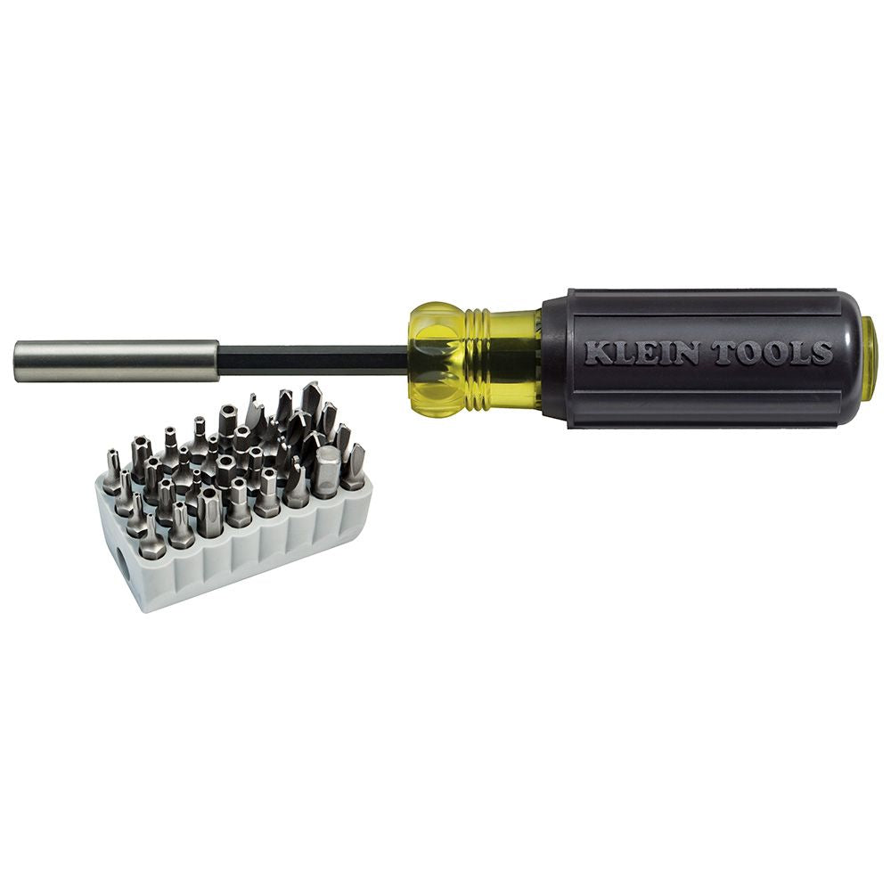 Klein Tools 32510 | Magnetic Screwdriver with 32 Tamper Proof Bits