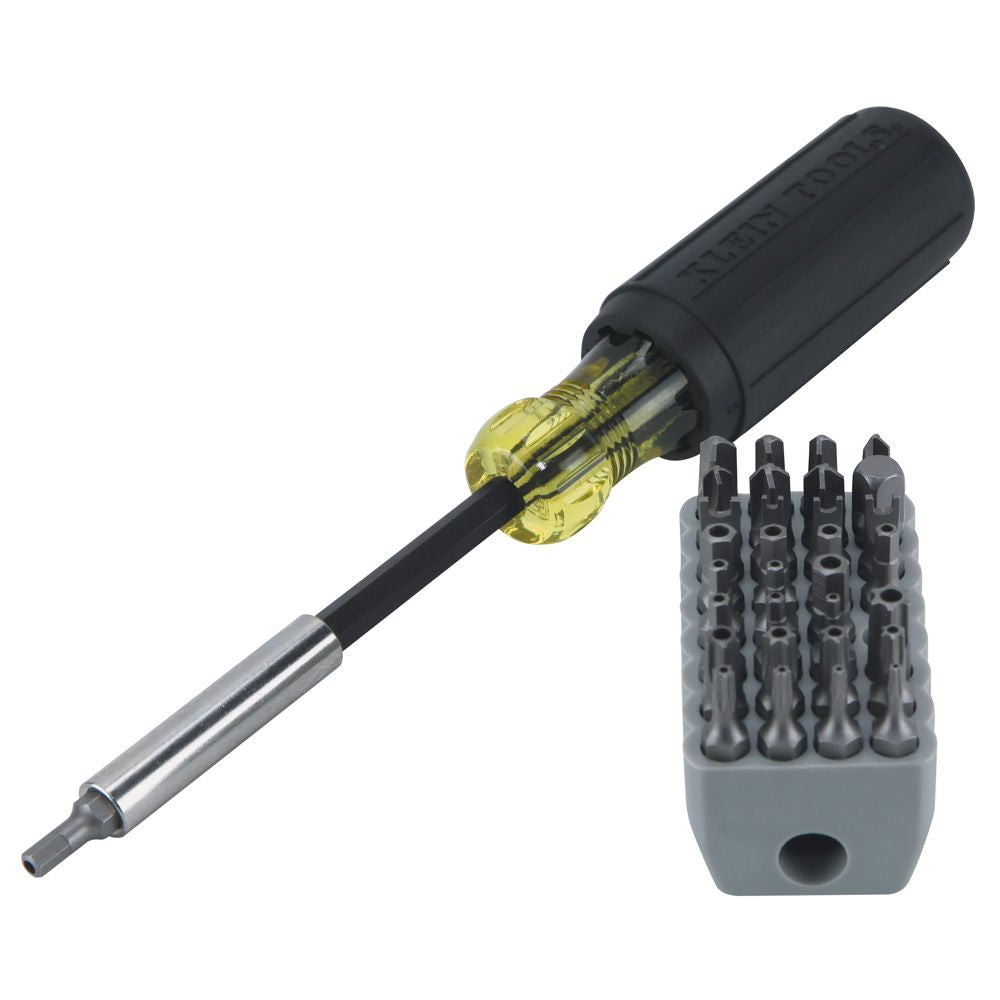 Klein Tools 32510 | Magnetic Screwdriver with 32 Tamper Proof Bits