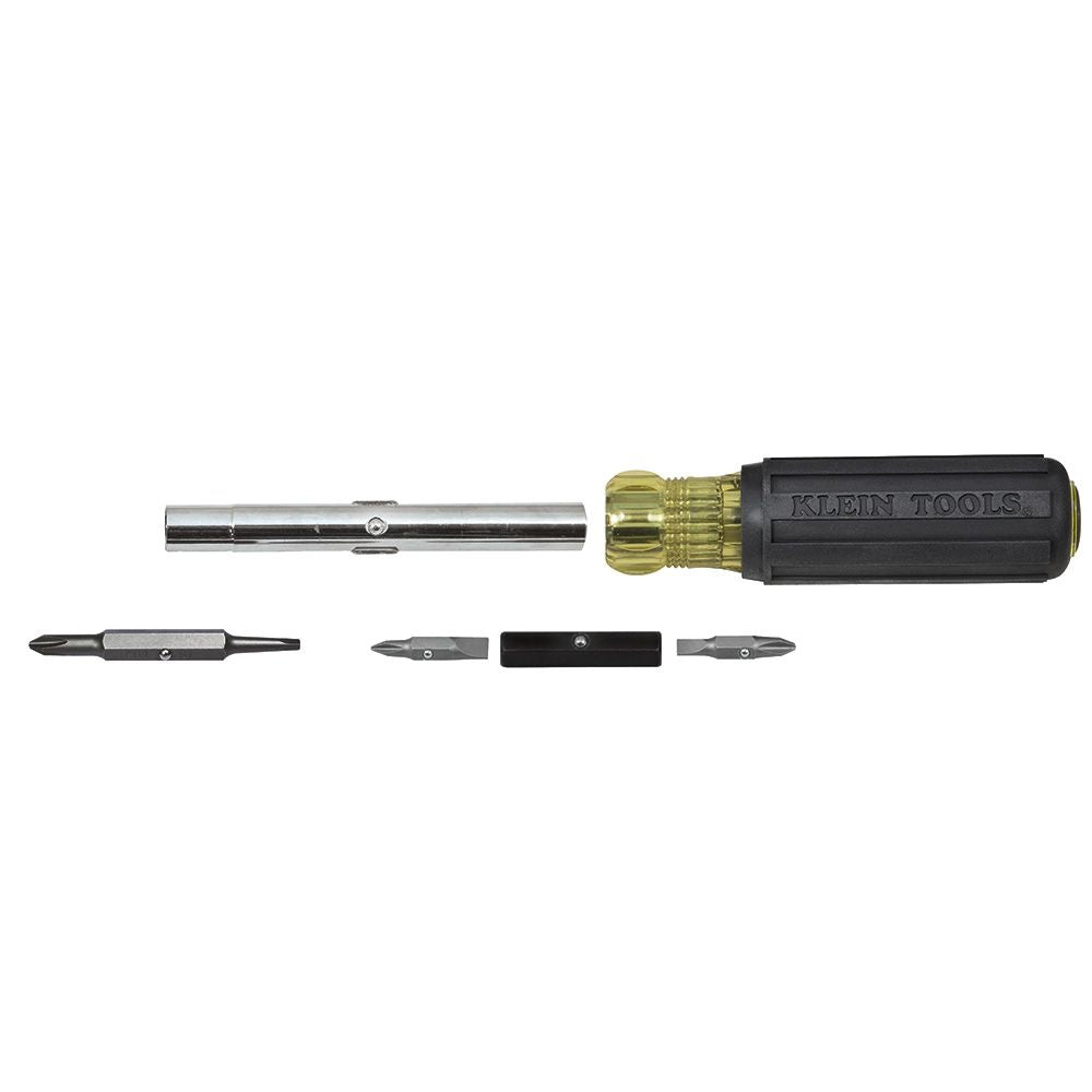 Klein Tools 32557 | Multi-Bit Screwdriver / Nut Driver, 10-in-1, Heavy Duty