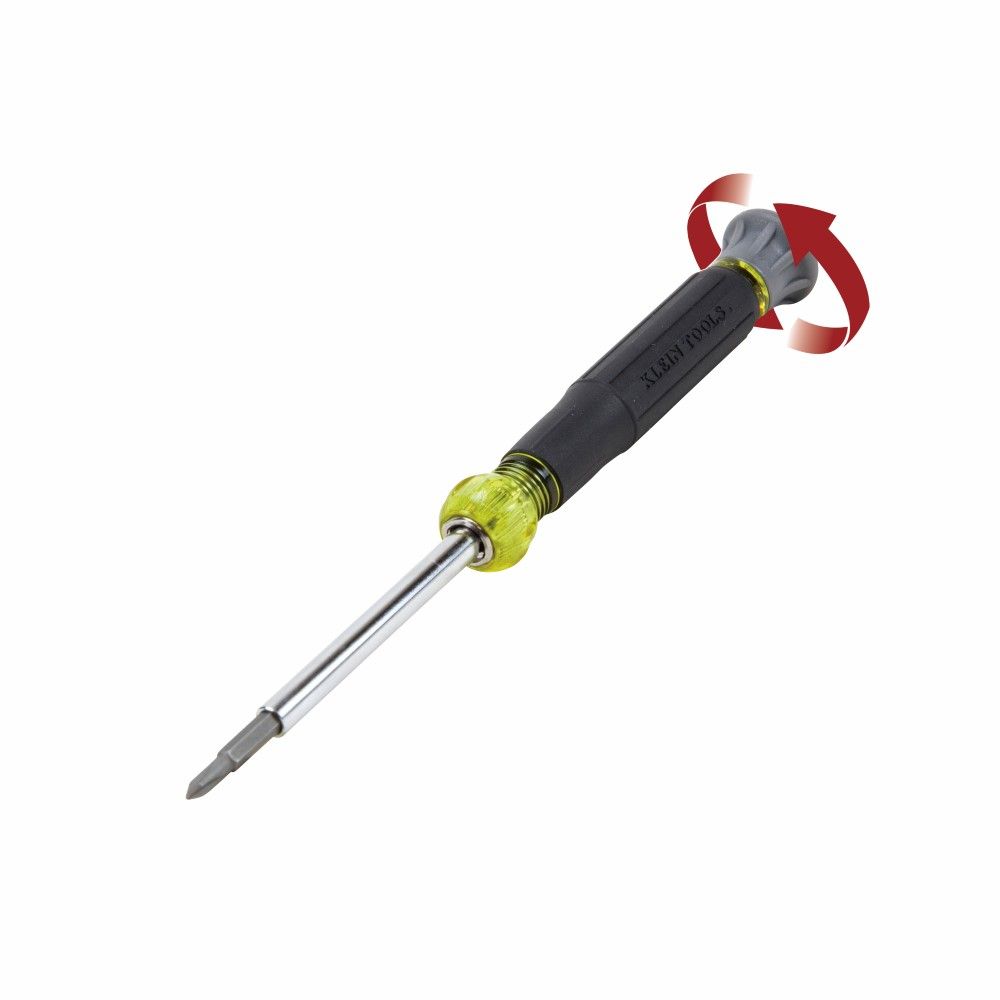 Klein Tools 32585 | Multi-Bit Electronics Screwdriver, 4-in-1, Torx Bits