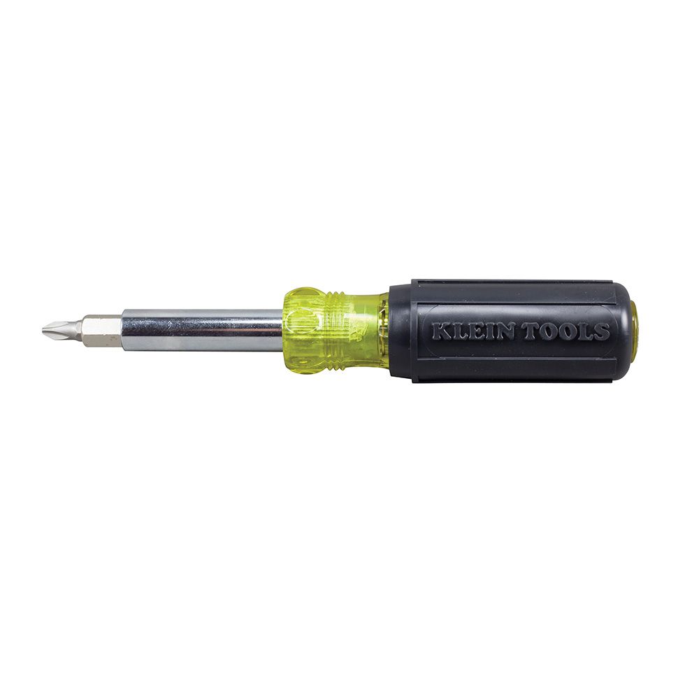 Klein Tools 32596 | HVAC Slide Drive Multi-Bit Screwdriver / Nut Driver, 8-in-1