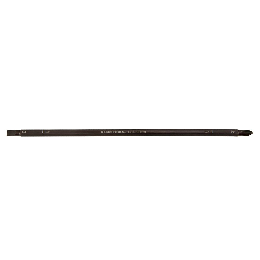 Klein Tools 32618 | Adjustable Screwdriver Blade 2 Phillips 1/4-Inch Slotted