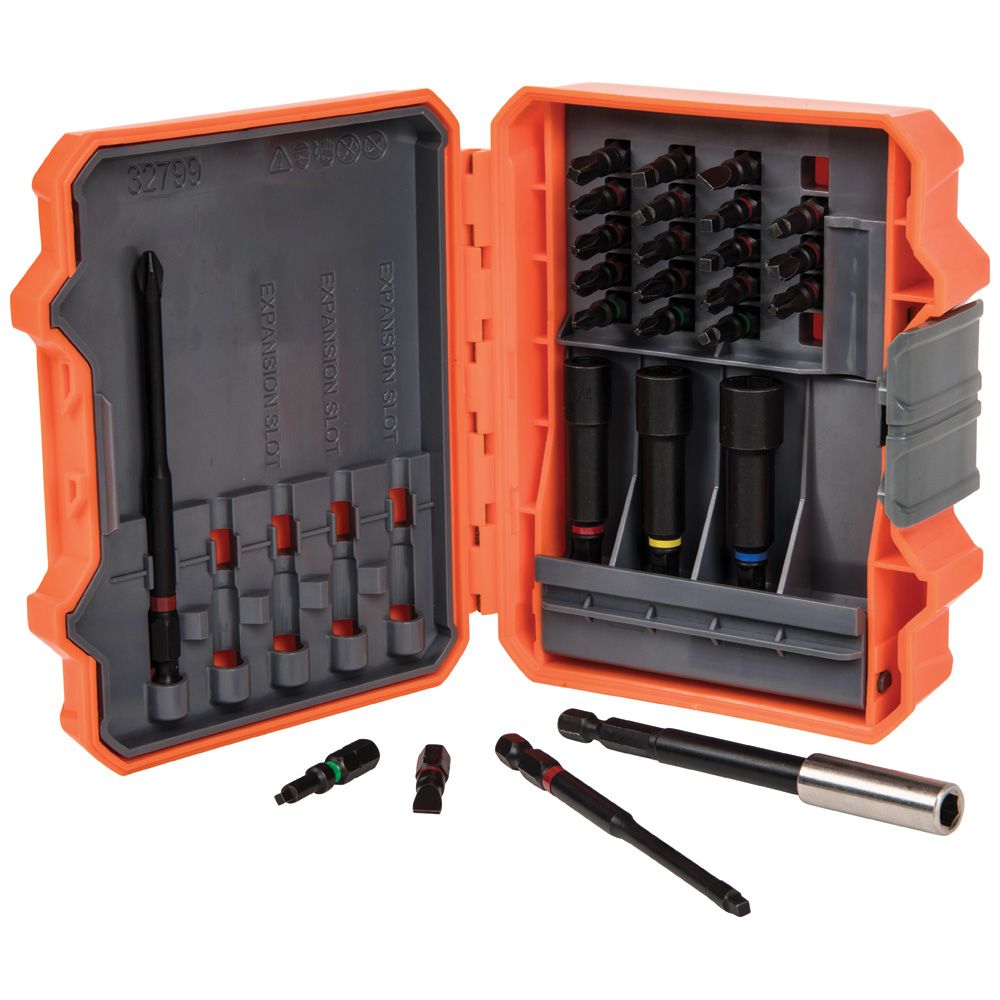 Klein Tools 32799 | Pro Impact Power Bit Set, 26-Piece