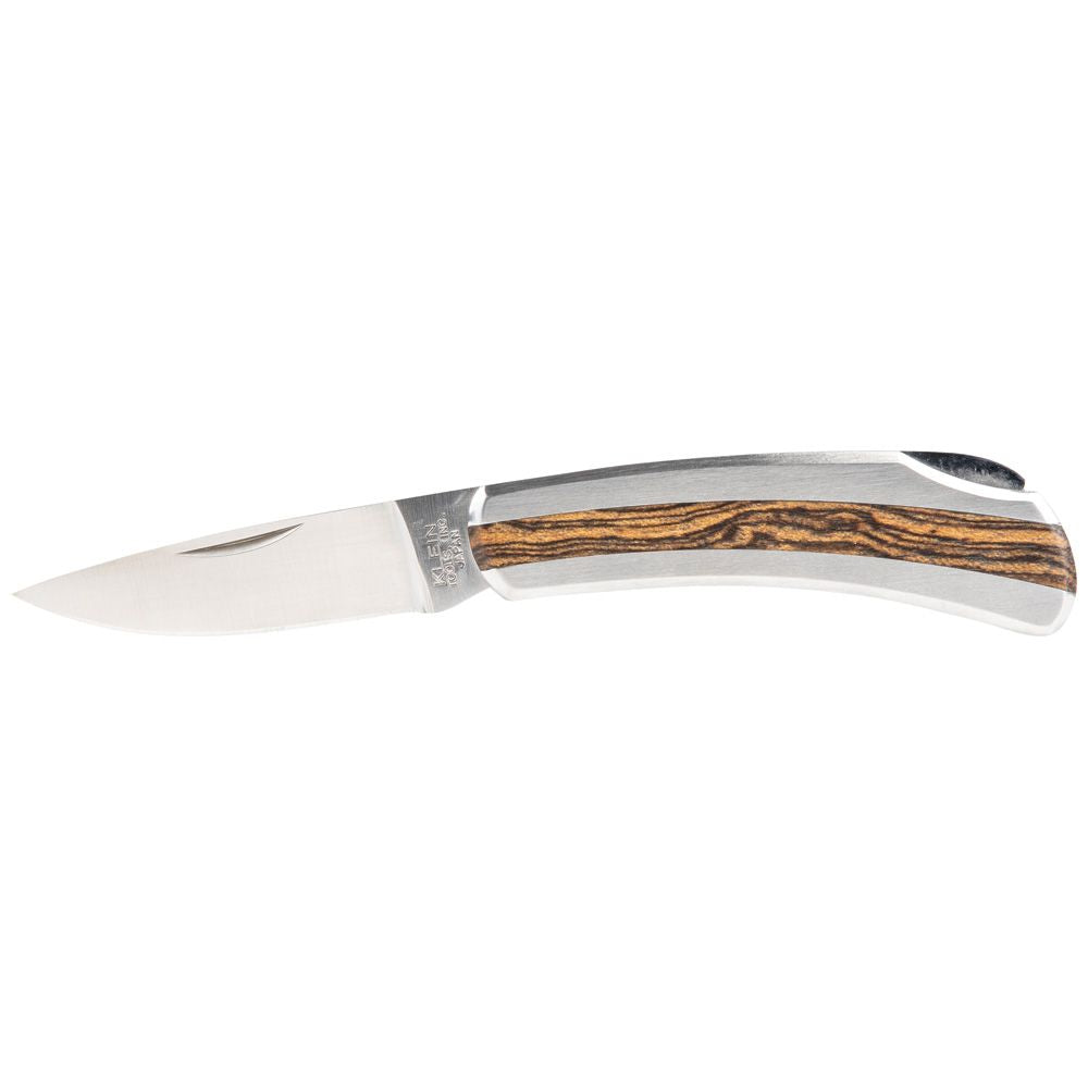 Klein Tools 44033 | Stainless Steel Pocket Knife, 2-1/4-Inch Drop Point Blade