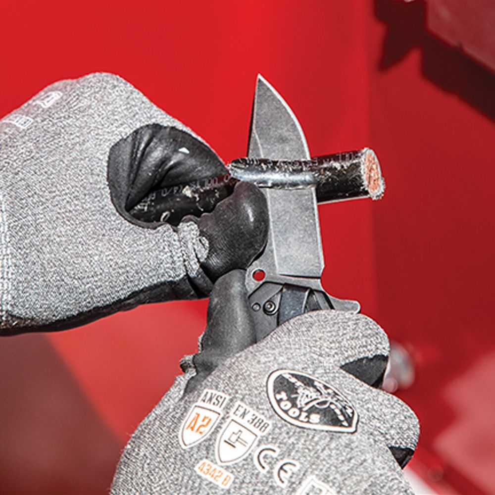 Klein Tools 44228 | Electrician’s Bearing-Assisted Open Pocket Knife