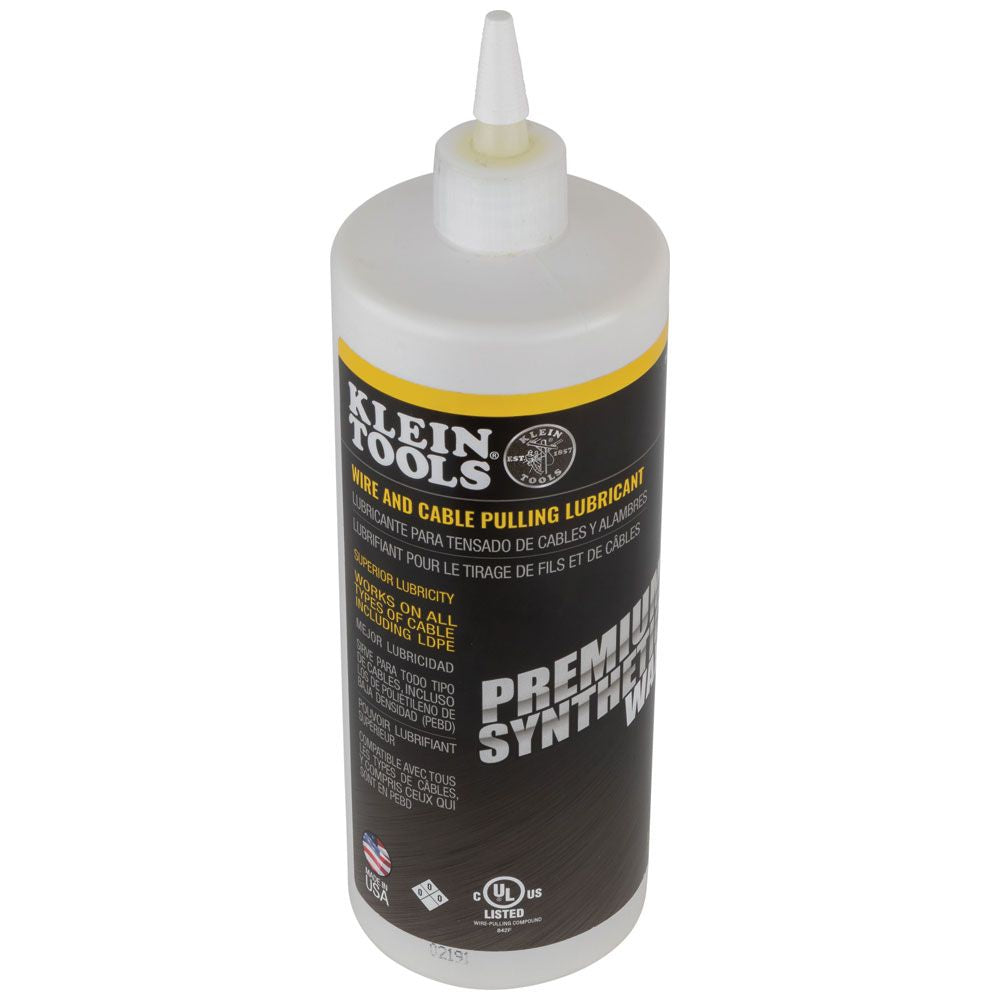 Klein Tools 51010 | Premium Synthetic Wax Cable Pulling Lube 1-Quart
