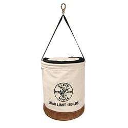 Klein Tools 5104CLR17 | Canvas Bucket with Closing Top, 17-Inch