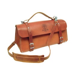 Klein Tools 5108-18 | Deluxe Leather Bag, 18-Inch