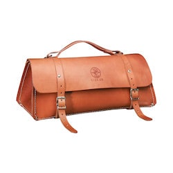 Klein Tools 5108-24 | Deluxe Leather Bag, 24-Inch