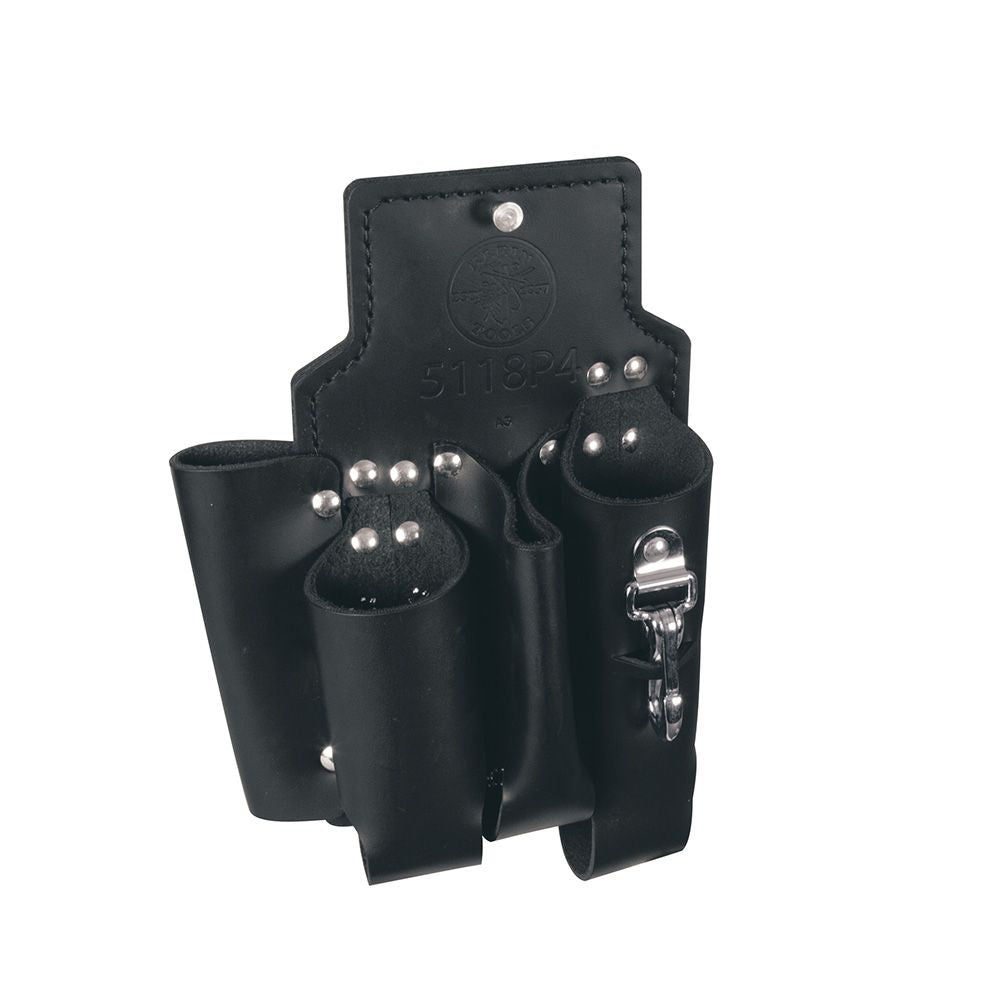 Klein Tools 5118P4 | Lineman Tool Pouch, 4-Pocket, 8-Inch x 11-Inch