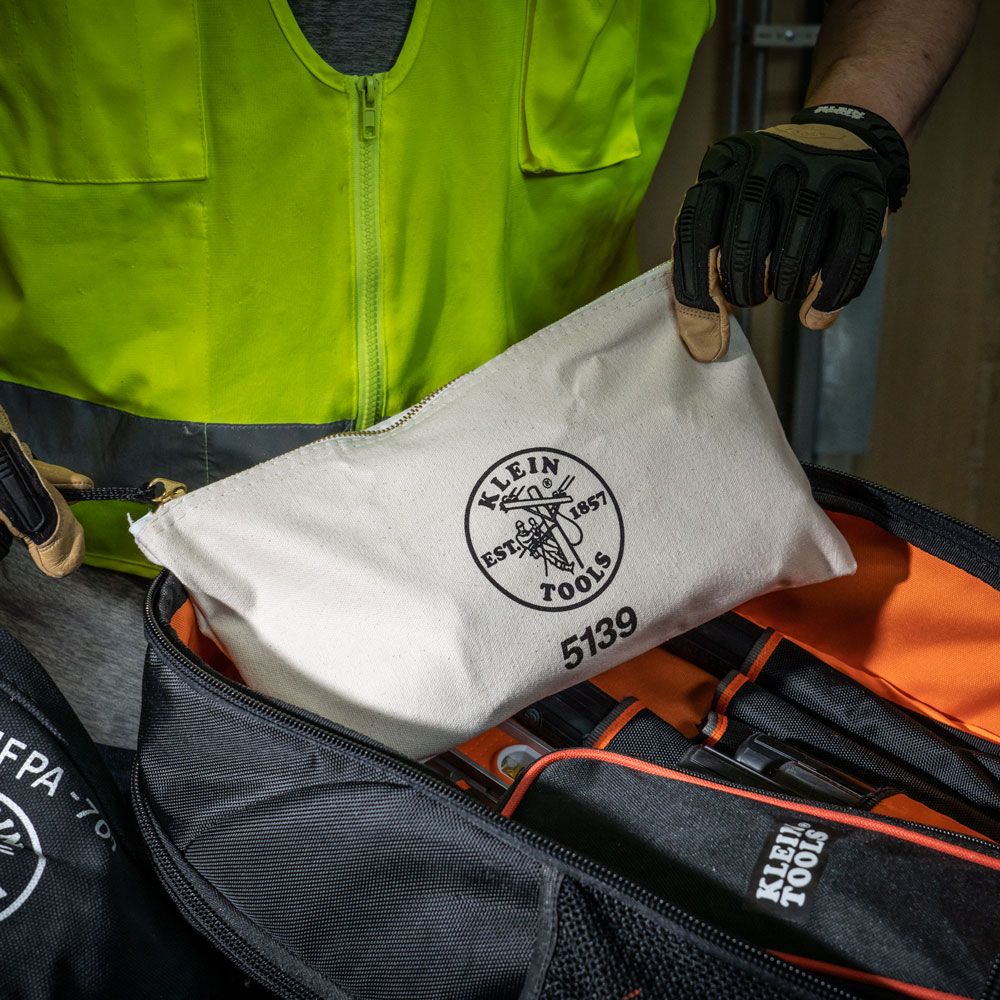 Klein Tools 5139 | Canvas Zipper Bag