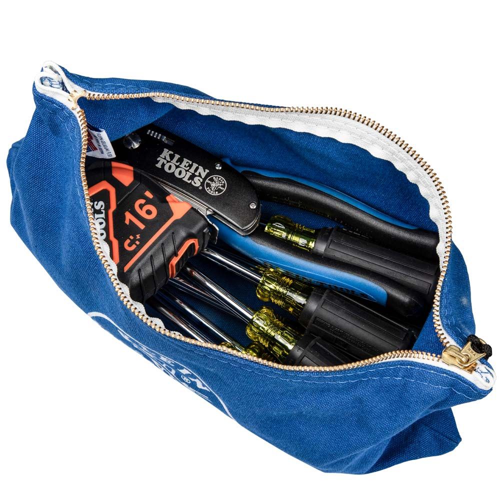 Klein Tools 5140 | Canvas Bag 4 Pack Olive/Orange/Blue/Yellow