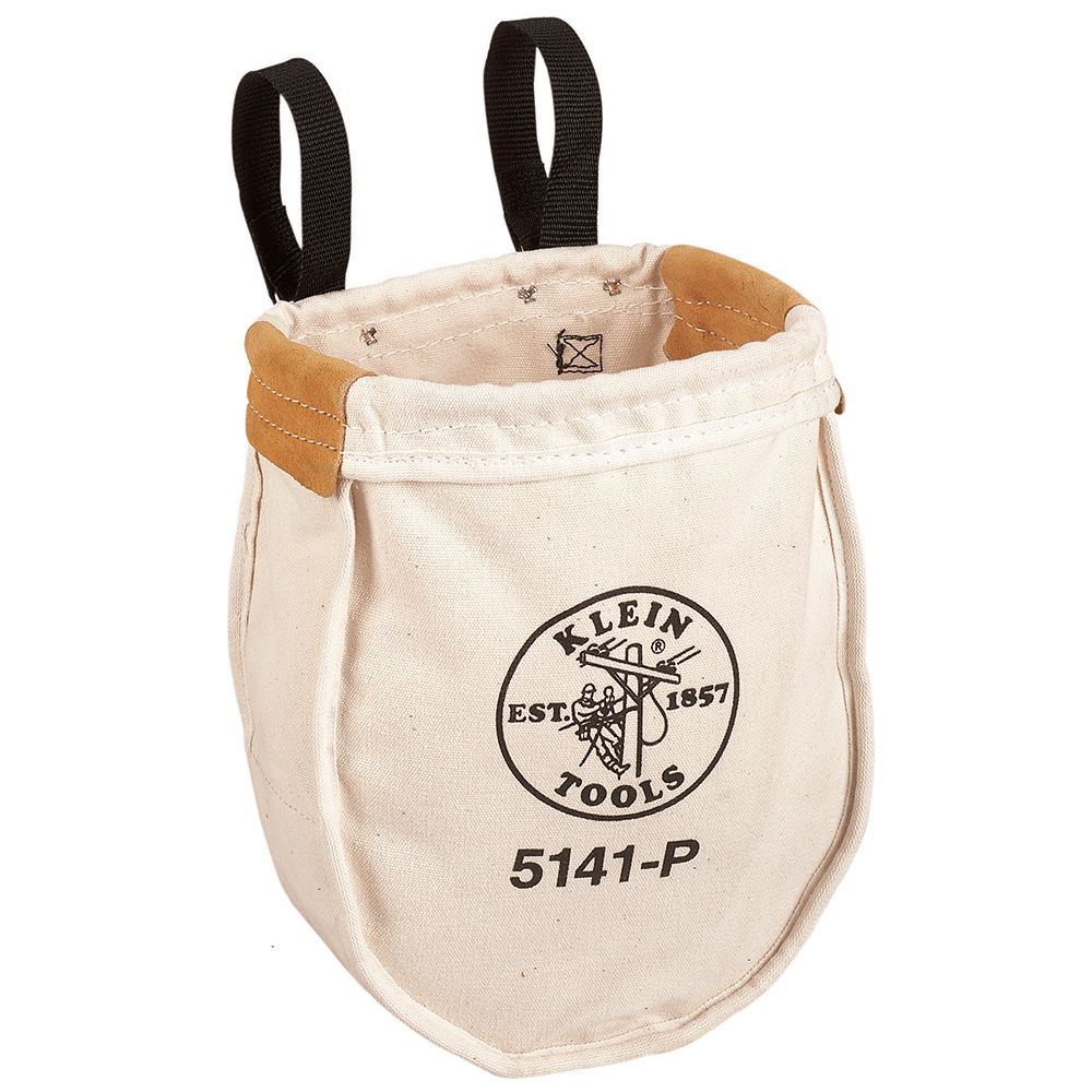 Klein Tools 5141P | Tool Bag, Canvas Utility Bag, Loop Connection, 10 x 5 x 12-Inch
