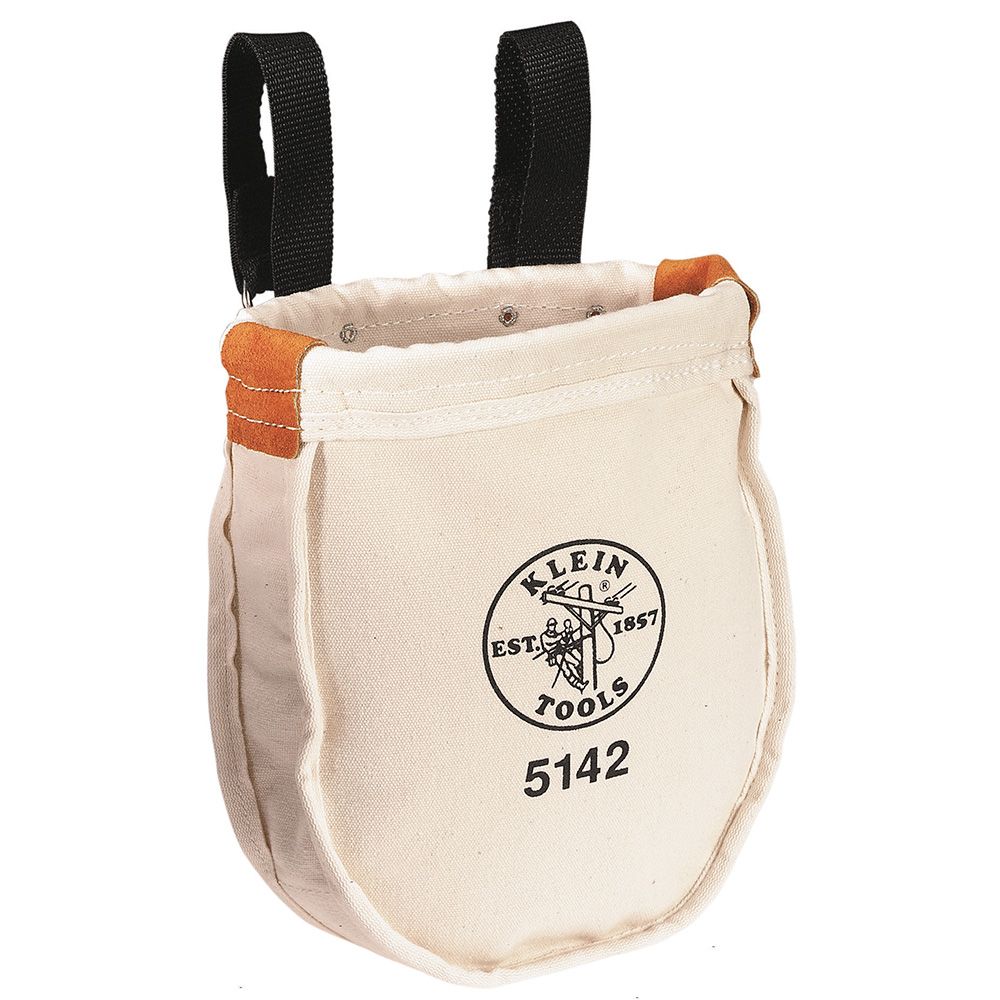 Klein Tools 5142 | Tool Bag, Canvas Utility Bag, Loop Connection, 9 x 8 x 10-Inch