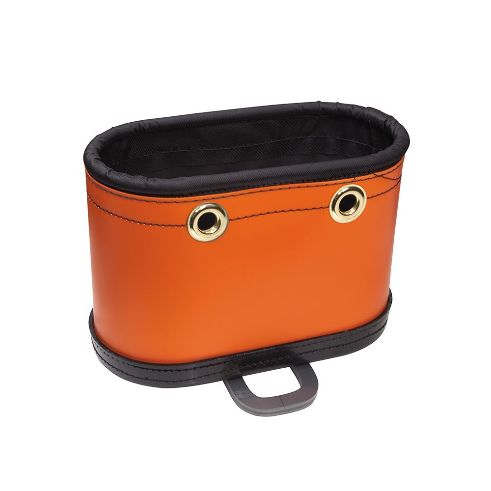 Klein Tools 5144BHB | Hard-Body Bucket, 14 Pocket Oval Bucket with Kickstand