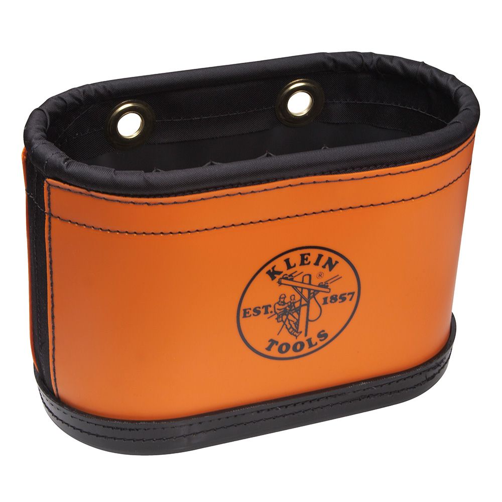 Klein Tools 5144BHB | Hard-Body Bucket, 14 Pocket Oval Bucket with Kickstand