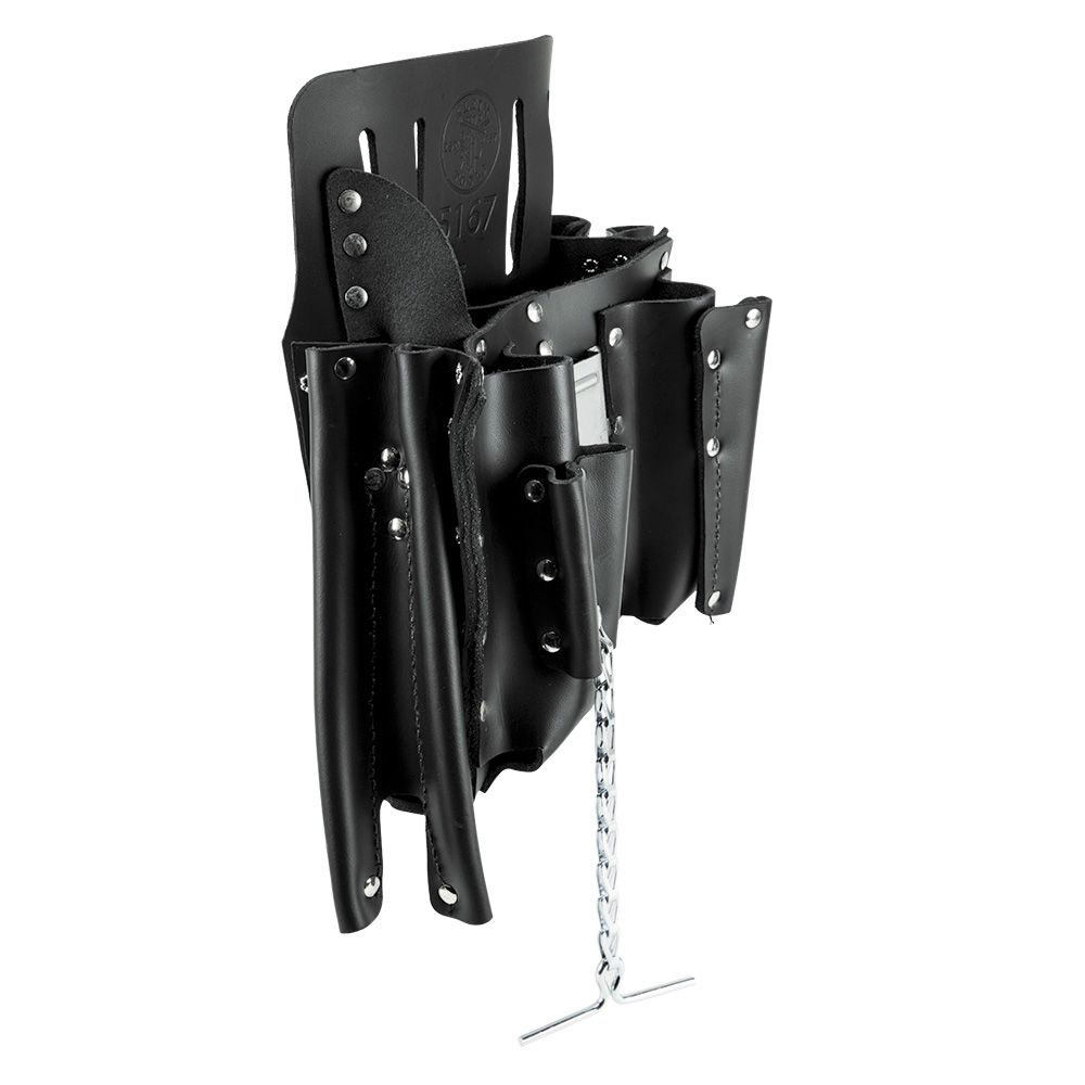 Klein Tools 5167 | Leather Tool Pouch, 11-Pocket