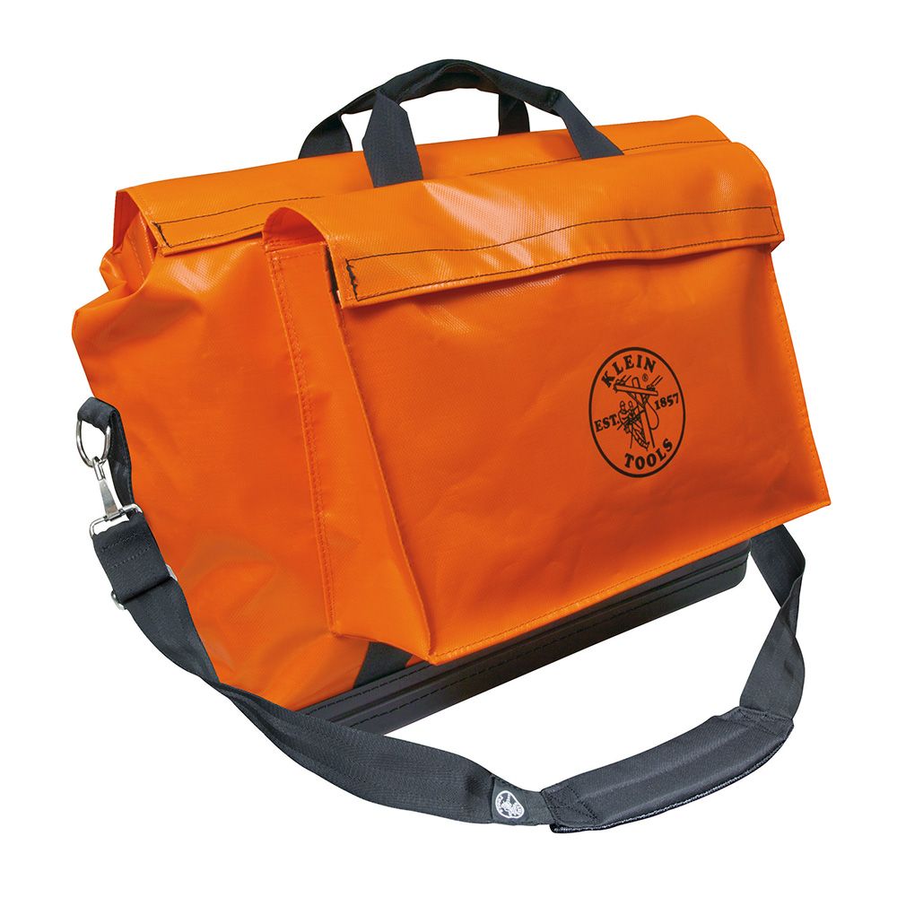 Klein Tools 5181ORA | Tool Bag, Vinyl Equipment Bag, Orange, Large