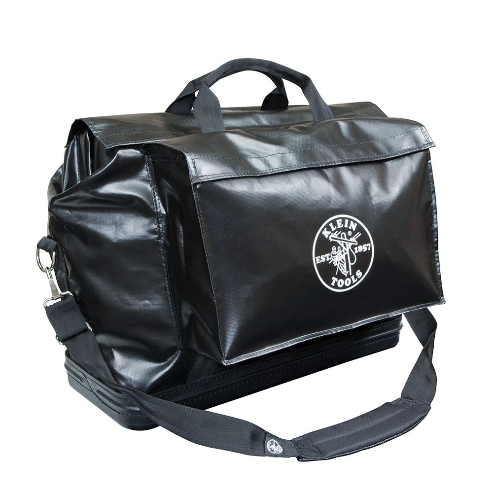 Klein Tools 5182BLA | Tool Bag, Vinyl Equipment Bag, Black, Large