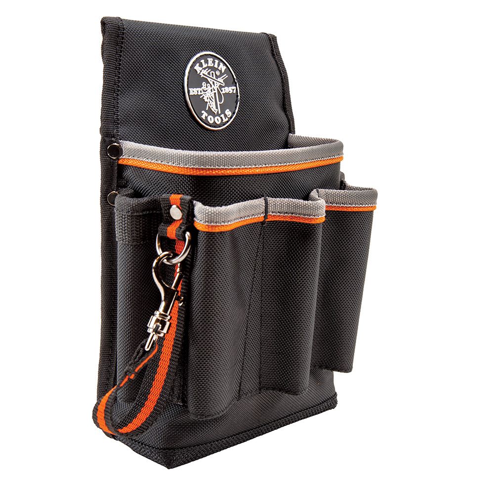 Klein Tools 5241 | Tradesman Pro Tool Pouch, 6 Pockets, 10.25 x 6.75 x 10.25-Inch