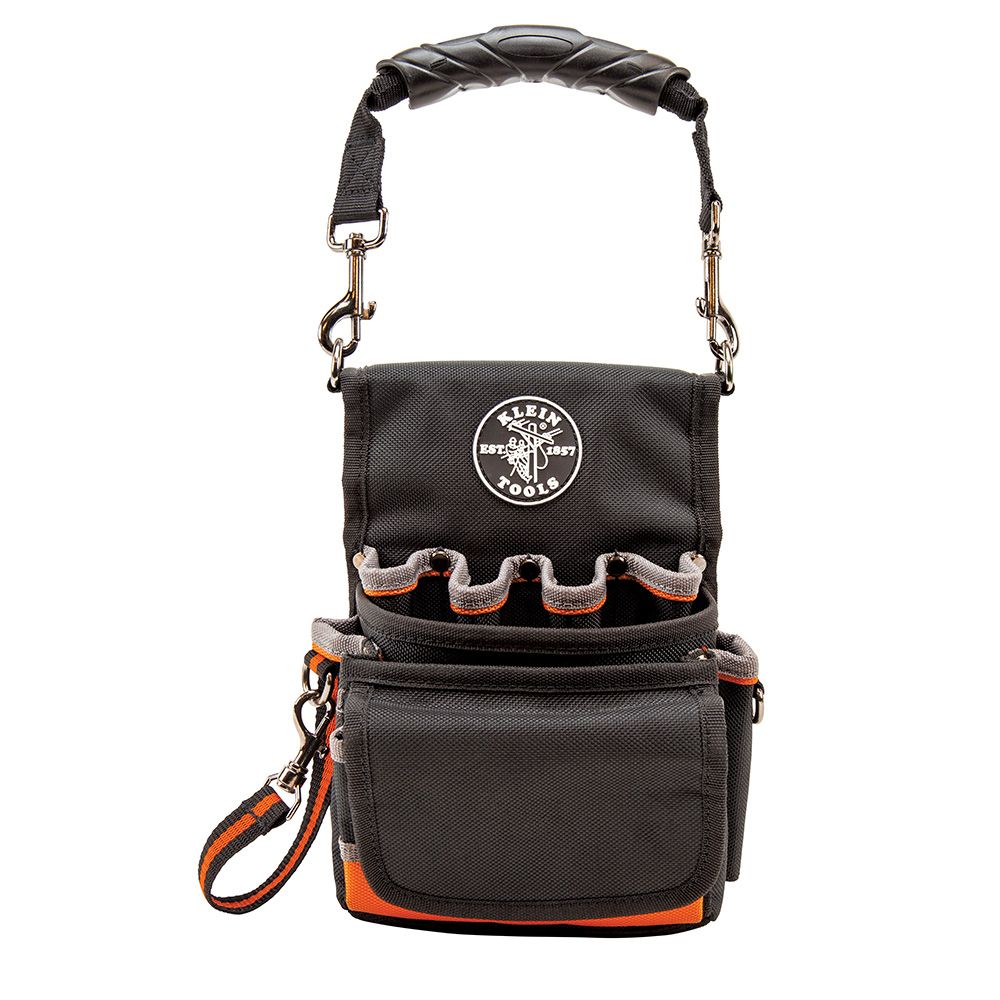 Klein Tools 5242 | Tradesman Pro Tool Pouch, 9 Pockets, 9.5 x 7.5 x 9.5-Inch