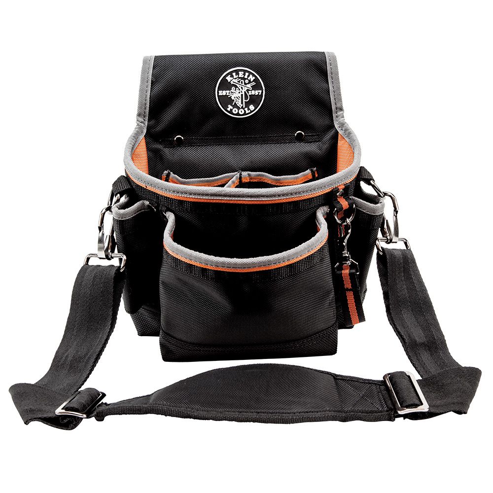 Klein Tools 5243 | Tradesman Pro Tool Pouch, 15 Pockets, 11.5 x 4.5 x 10-Inch