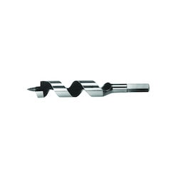 Klein Tools 53408 | Steel Ship Auger Bit, Screw Point, 1-1/8 x 4-Inch