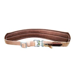 Klein Tools 5426M | Padded Leather Quick-Release Belt, Medium